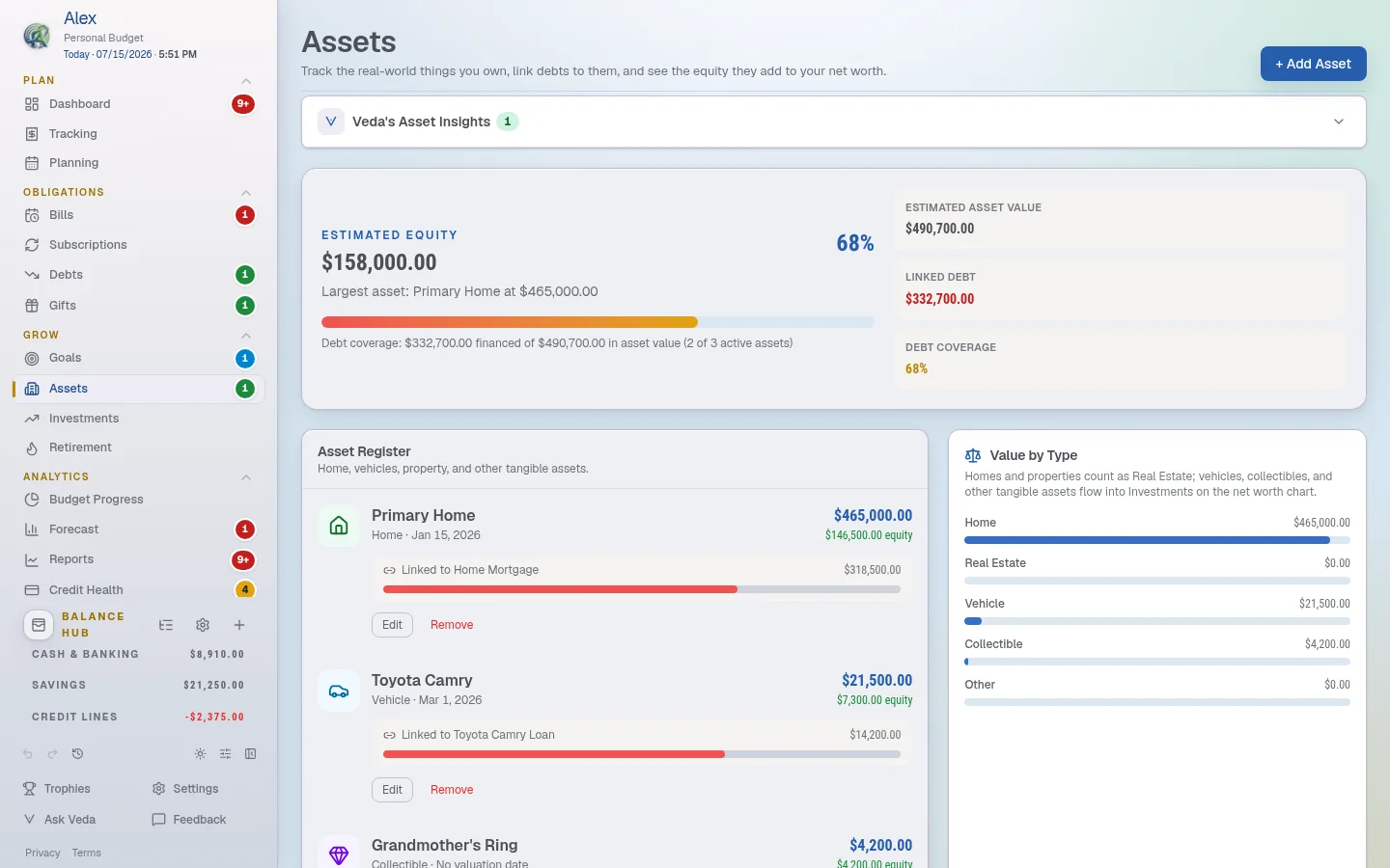 Assets View